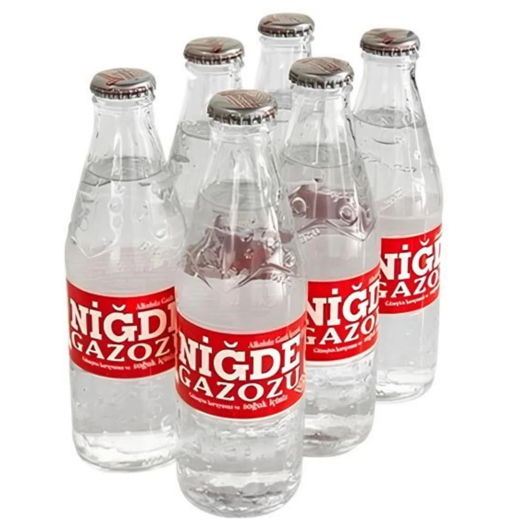 Nigde Gazoz 250 Mililitri x 6 Pezzi + Camlica Gazoz Limonata bevande gassate e analcoliche (con pegno) 1500 Mililitri x 1 Bottiglia con Pufai Grocery