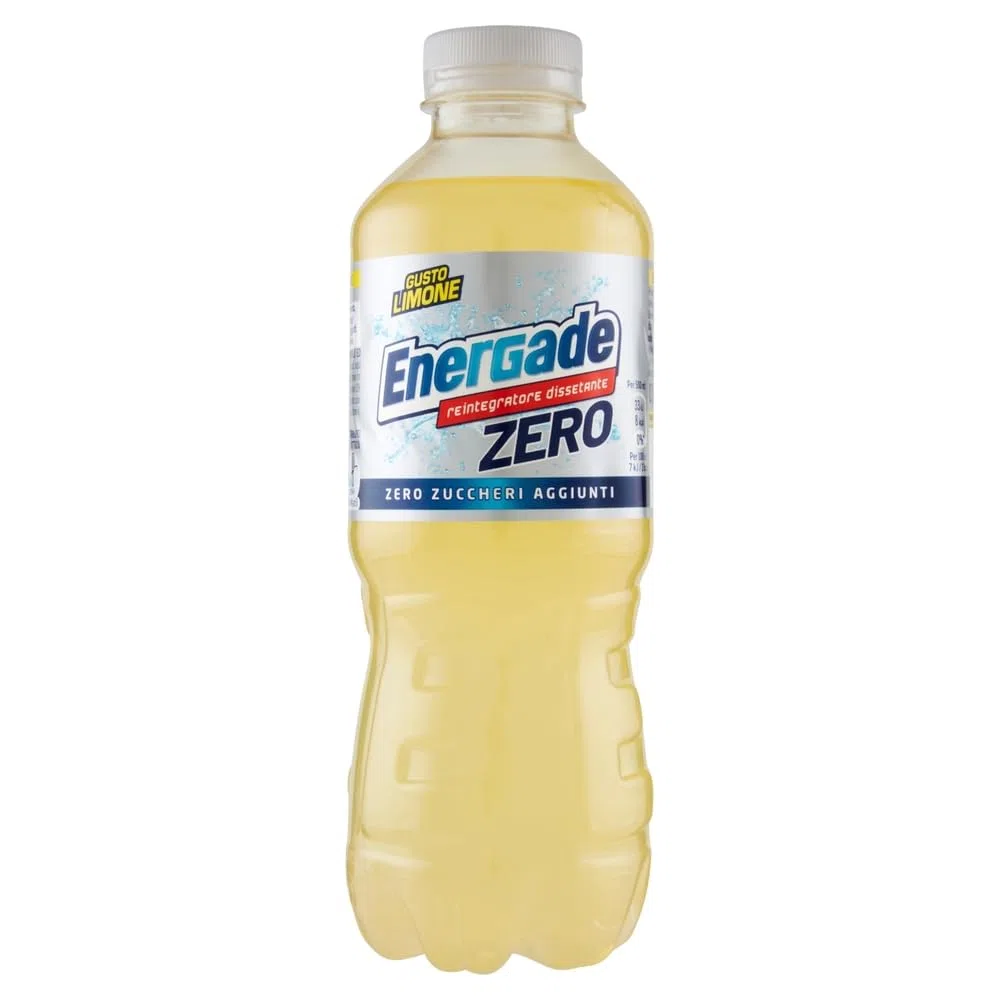 Energade ZERO gusto Limone, Zero Zuccheri Aggiunti Reintegratore Dissetante 500ml (2025) [BOX da 12 Bottiglie]