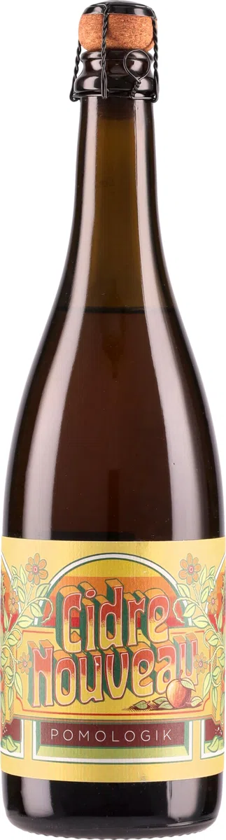 Pomologik, Cidre Nouveau 2022, 750 ml, Sidro di Mele con Note di Mela Rossa e Cannella, Aromi di Marzapane e Pompelmo, Ideale per Piatti di Carne o Vegetariani, Idea Regalo, 4,5% Vol.