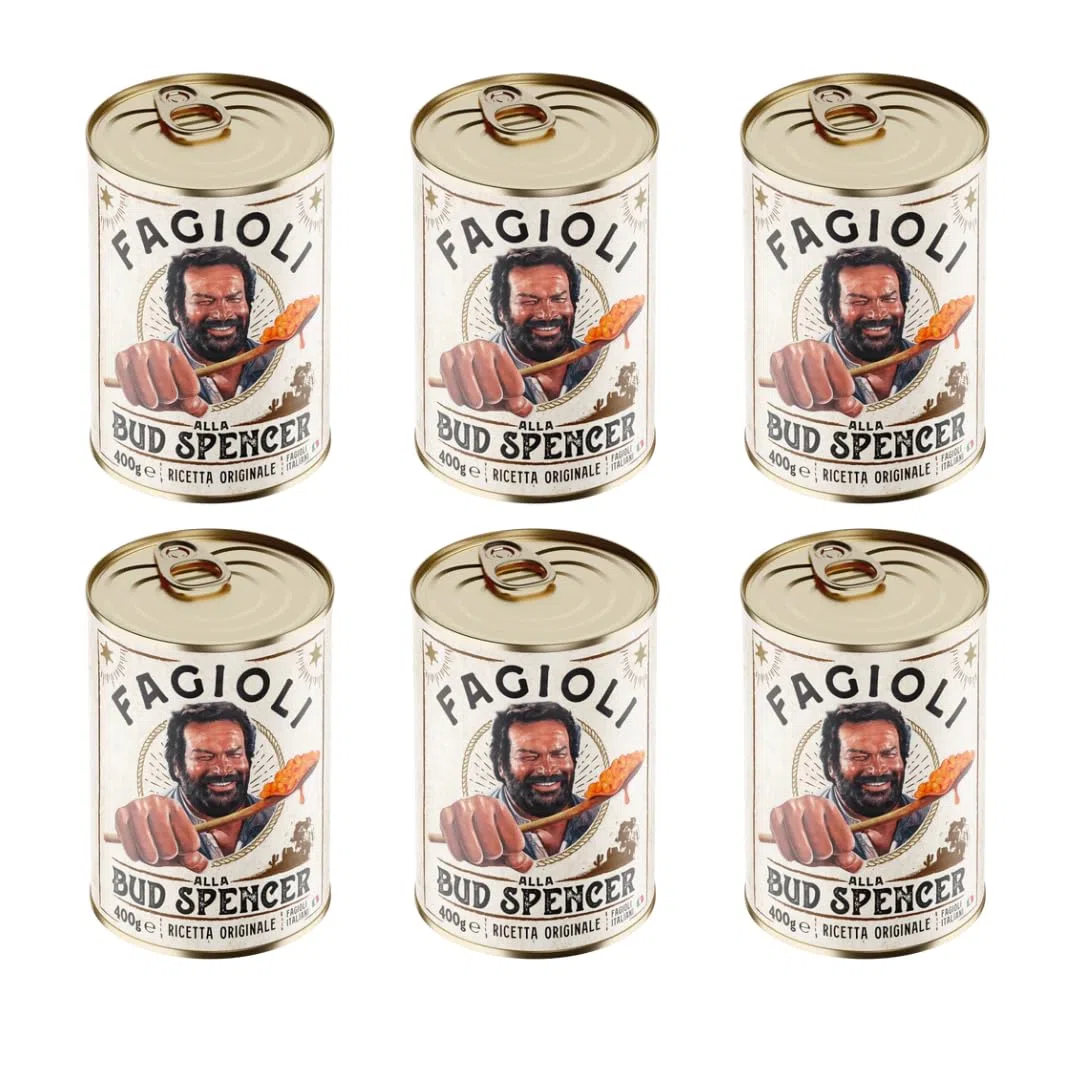 Fagioli alla Bud Spencer ricetta originale - 6 lattine da 400 g - PRODOTTO ORIGINALE BUD POWER