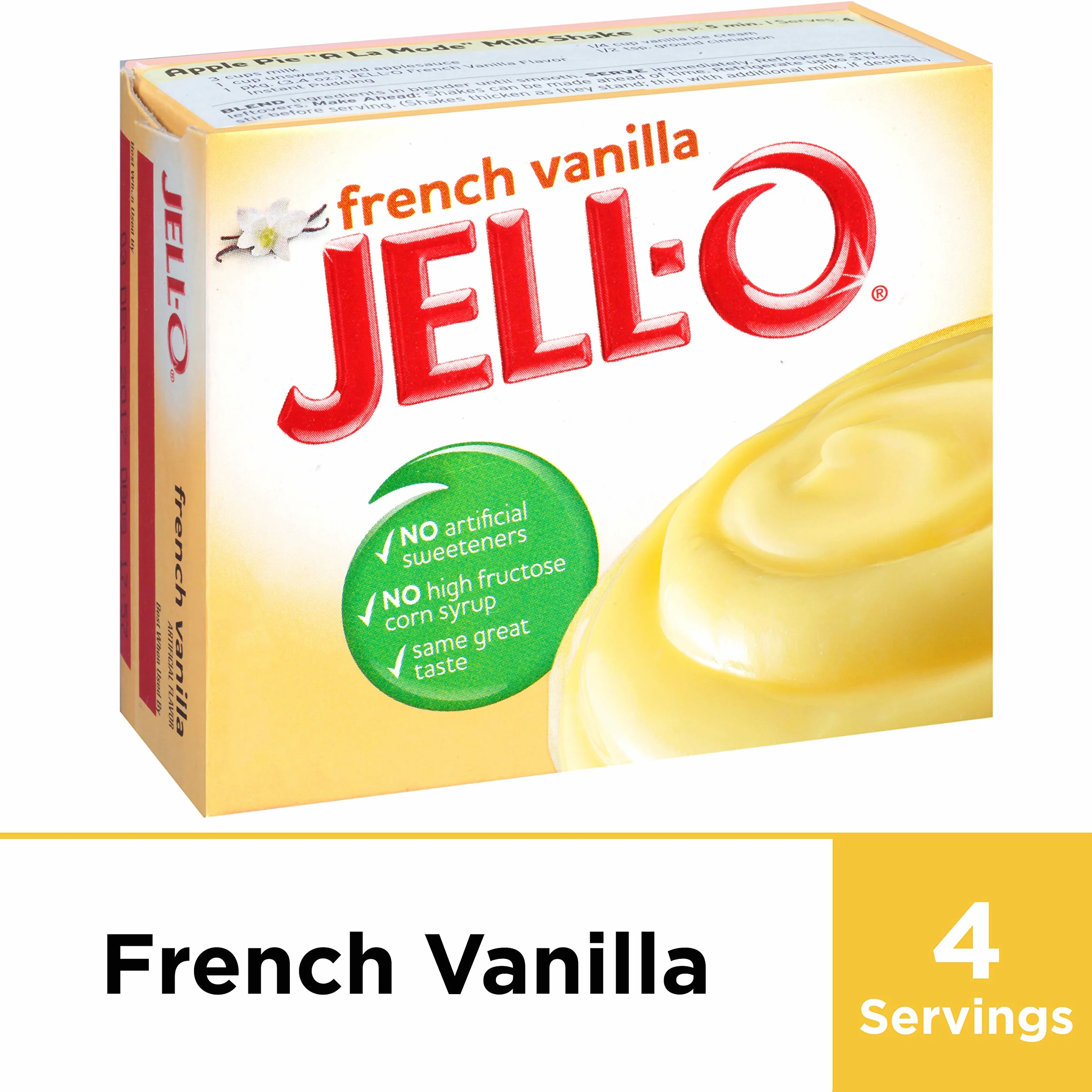 Jell-O Pudding Instant E Pie Riempimento, Vanilla Française, 3.4Ounce Boxes (Pack Di 6)