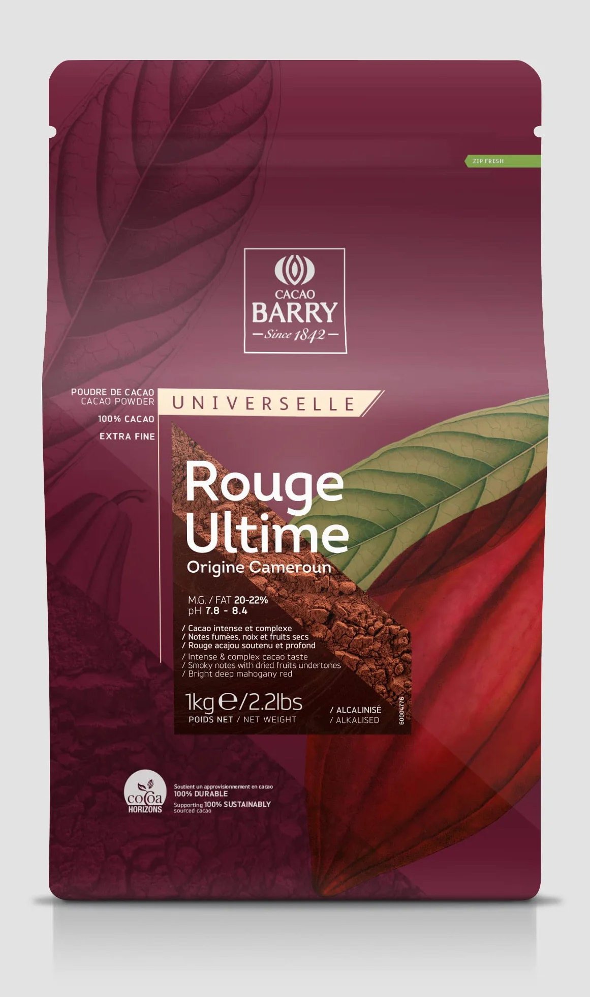 Cacao Barry - Cacao in polvere ROUGE ULTIME 1kg