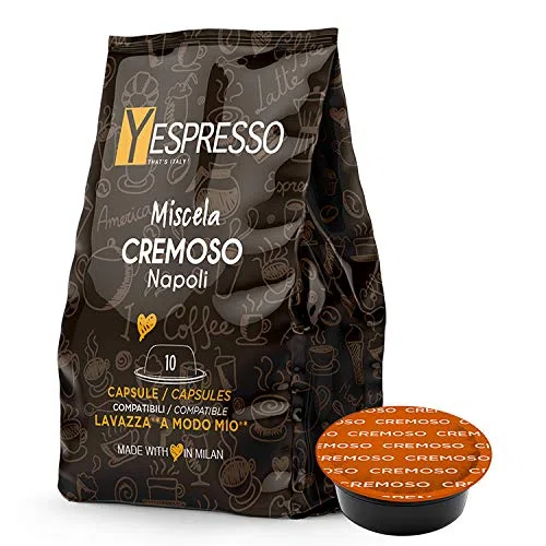 Yespresso 240 Capsule Compatibili con Lavazza A Modo Mio Cremoso (12 confezioni da 20 capsule)