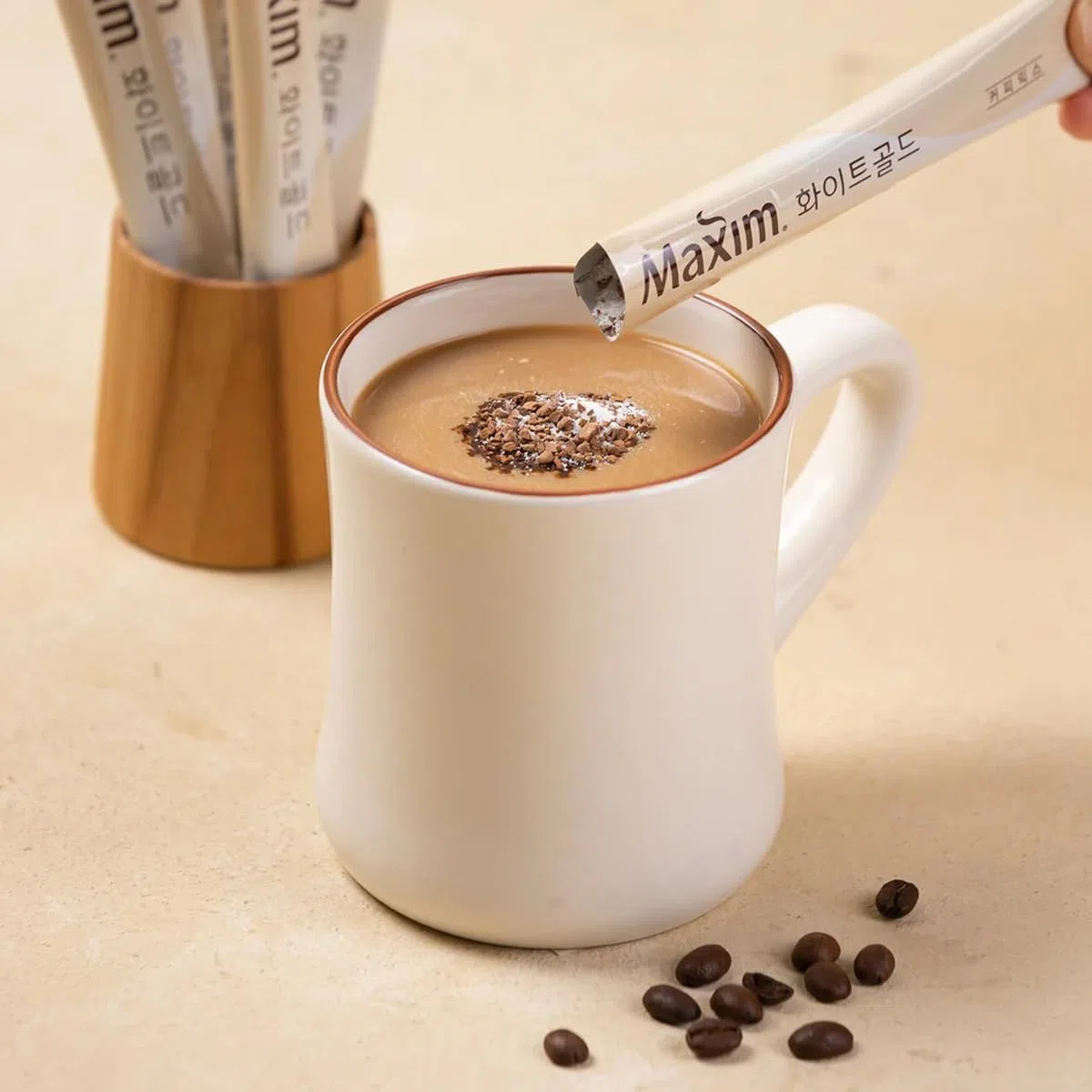 Dongsuh Maxim - Mix di caffè in oro bianco, 12 g x 20 bastoncini
