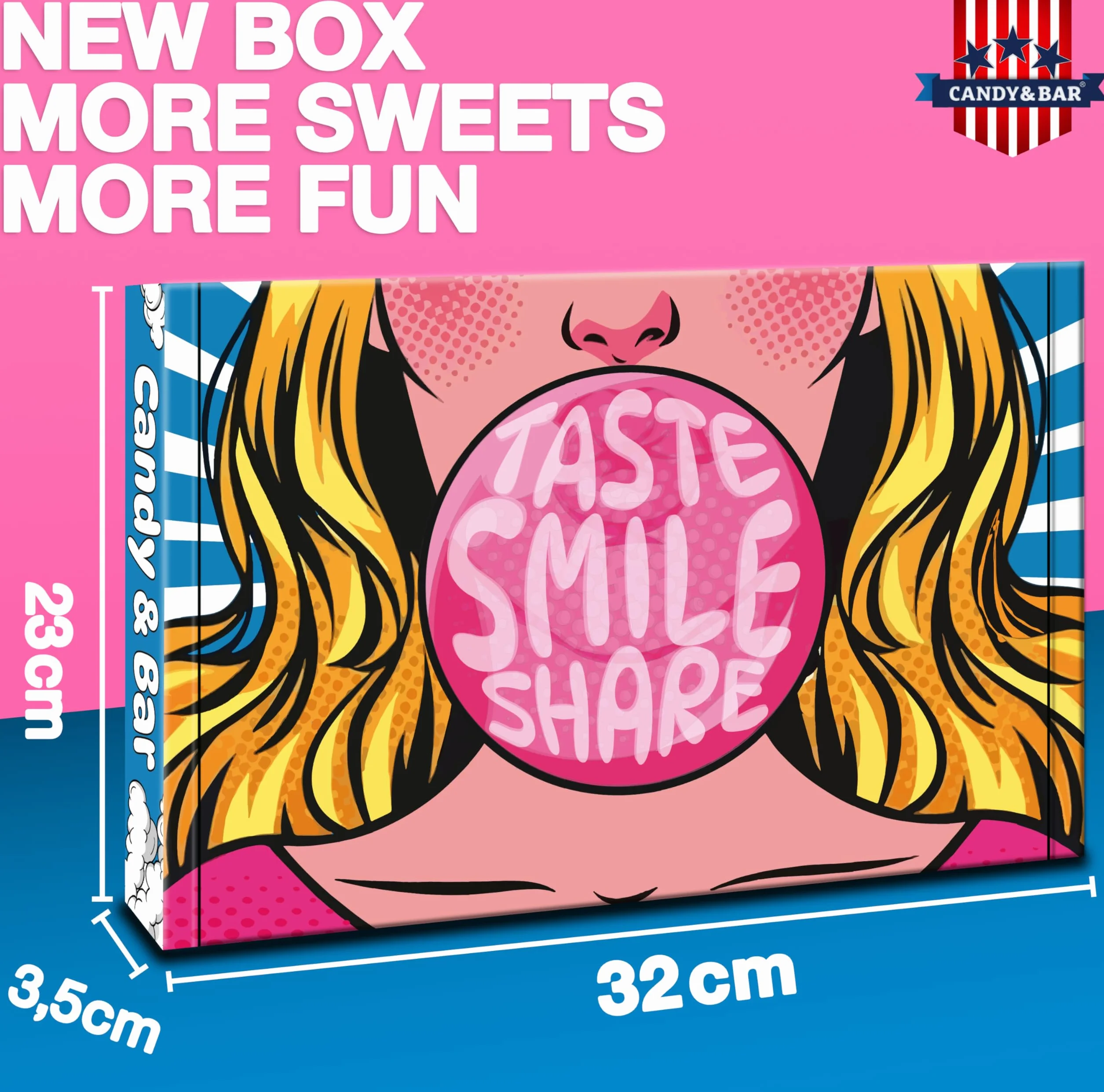 JUMBO USA Original BOX | 21 pezzi | American Candy | Importato dagli Stati Uniti | Snack Box | Scatola piena di prodotti di alta qualità | Compleanno | Regalo per la festa della mamma | Dolciumi pasqu