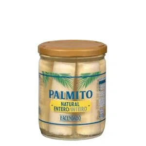 Palmito al naturale intero Farato Barattolo 410 g (250 g strizzato) Confezione 2