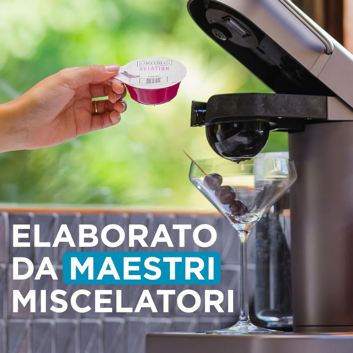 Bartesian Mix per Espresso Martini - Capsule per Cocktail a Base di Vodka - Set di 8 Capsule Analcoliche - Ingredienti per Preparazione Cocktail