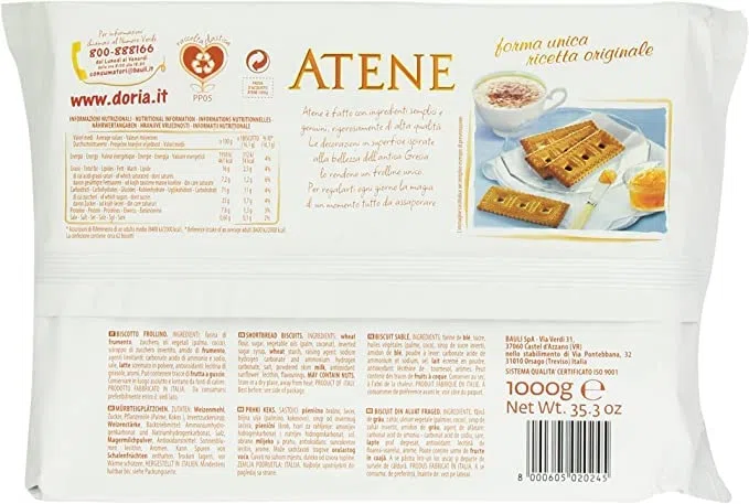 Zeus Party Biscotti Doria Atene 6 Confezioni da 1 kg