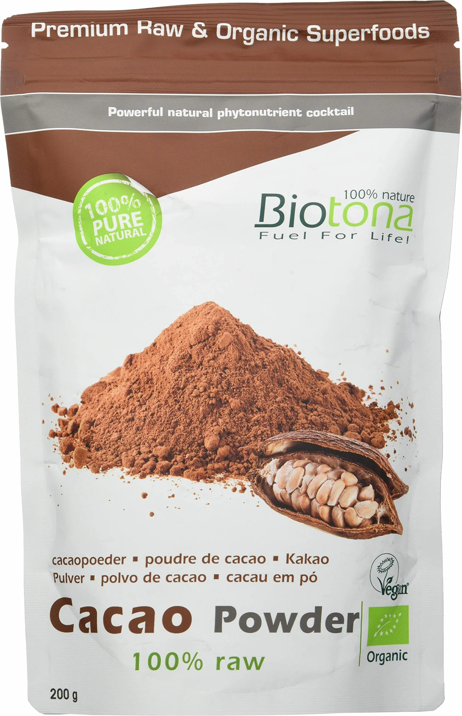 Cacao in polvere crudo biologico 200 g