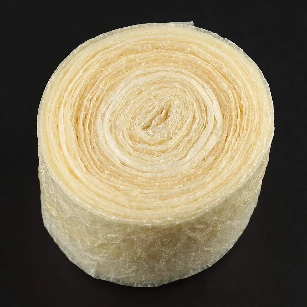 Nikou Involucro per salsicce - Involucro per salsicce essiccato commestibile a 2 strati da 8 m Commestibile non tossico per prosciutto e salsicce fatte in casa saporite