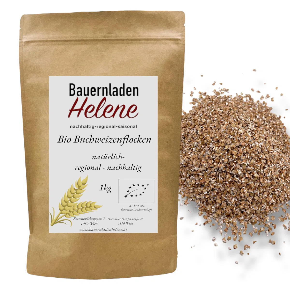 Naturalmente buono: fiocchi di grano saraceno biologico per una ricca esperienza di colazione. (3000g)