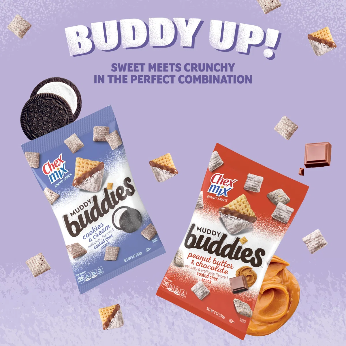 Chex Mix Peanut Butter & Chocolate Muddy Buddies, 266 ml