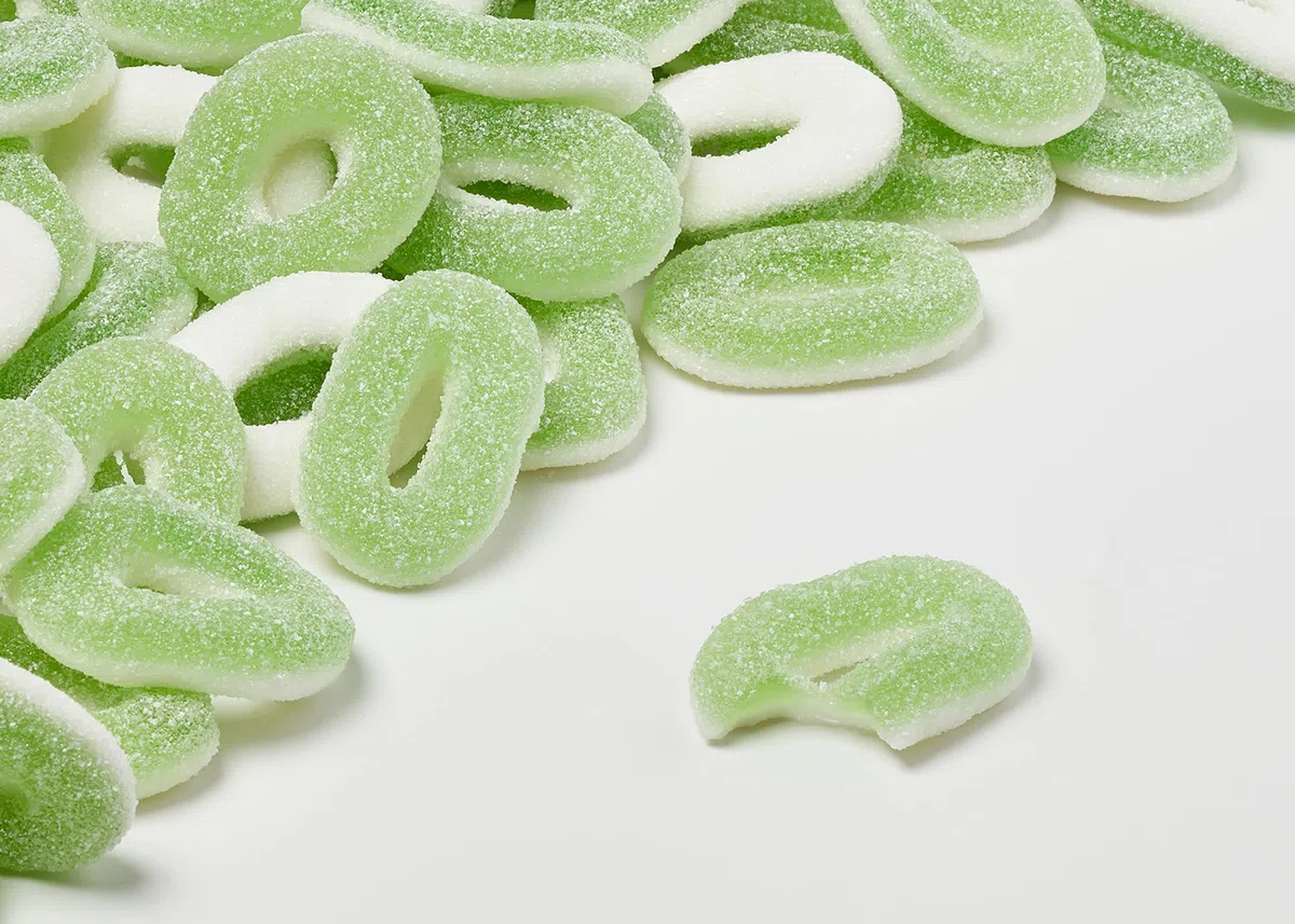 Anelli al gusto mela Trolli 1 kg