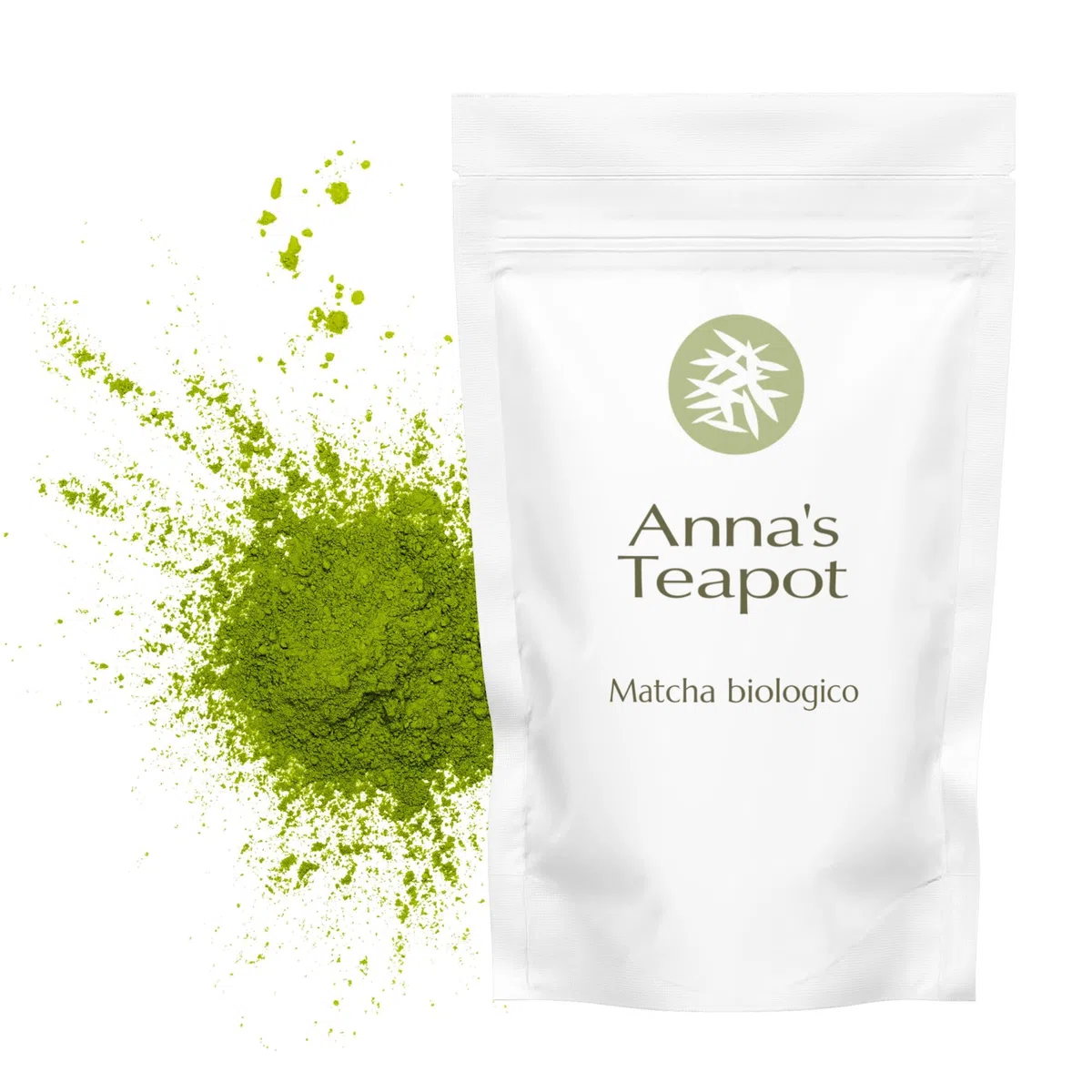 Anna's Teapot matcha giapponese biologico di una fattoria familiare | 100g di polvere di tè verde matcha giapponese classico in un sacchetto richiudibile, perfetta per cucinare o in un latte