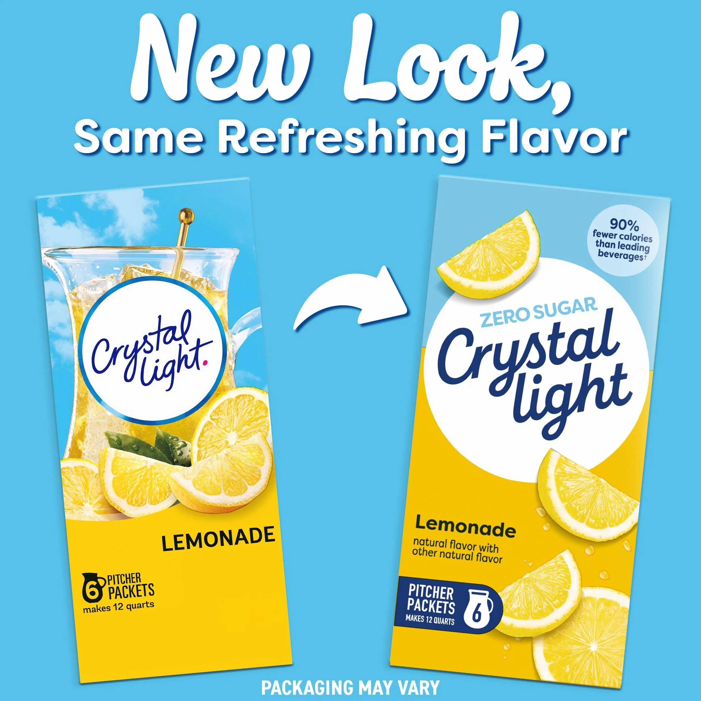 Crystal Light Lemonade Drink Mix, 3.2 oz, Makes 12 qt
