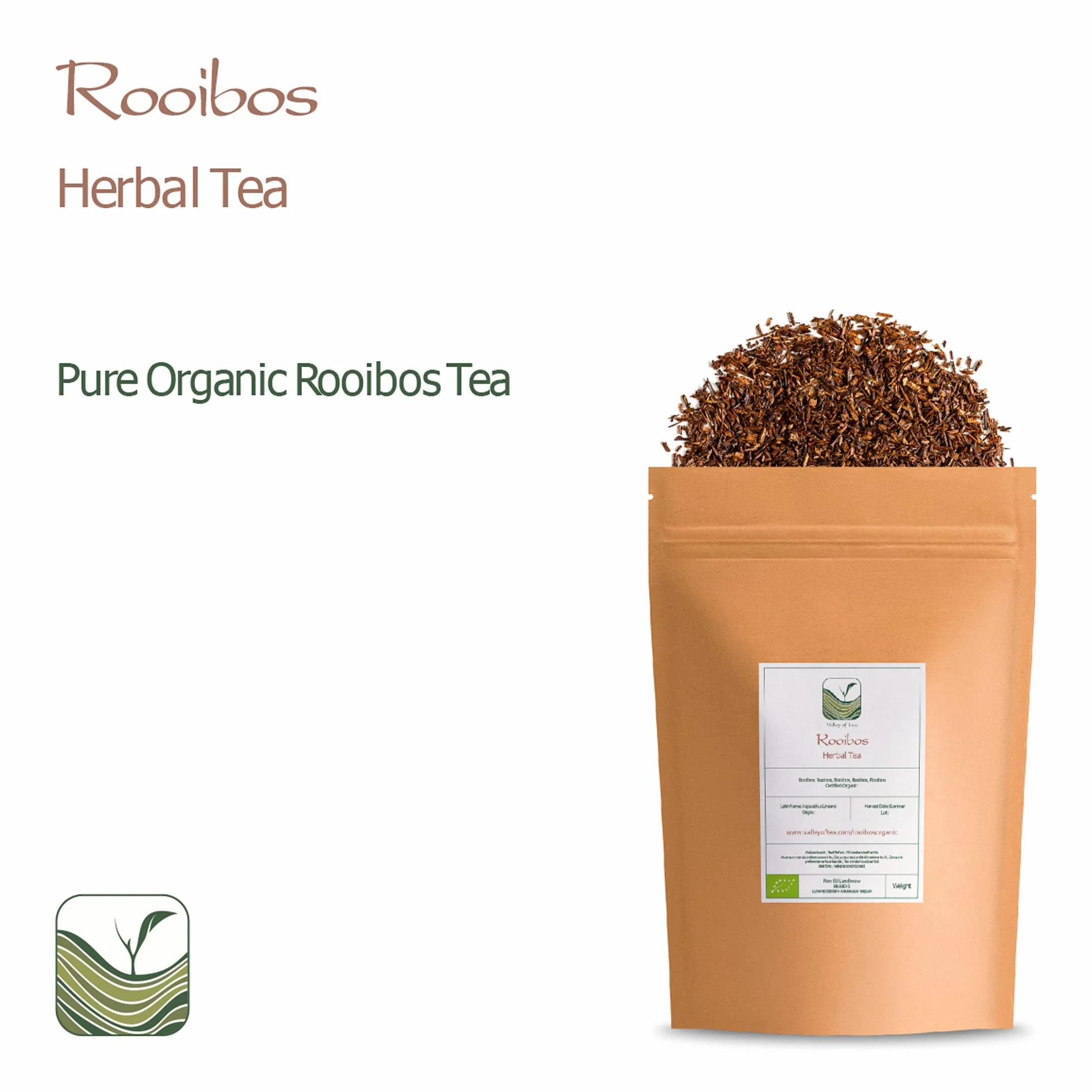 Rooibos Tè Biologico - Tè Rosso Da Afrique Du Sud Organico - Tisane Di Sfusa Foglia 500g
