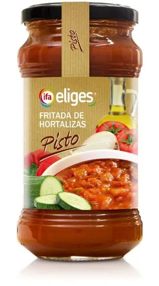Ifa Eliges Fritada de Hortalizas Pisto, Soffritto di Verdure Pronto, 350g, Confezione da 5 Bottiglie