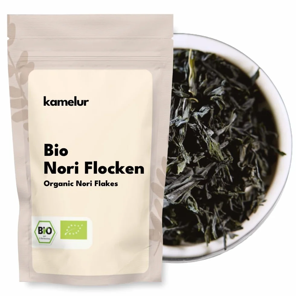 100g di foglie di BIO Nori - Foglie di alghe Nori essiccate e senza additivi - Alghe Nori BIO in confezione biodegradabile