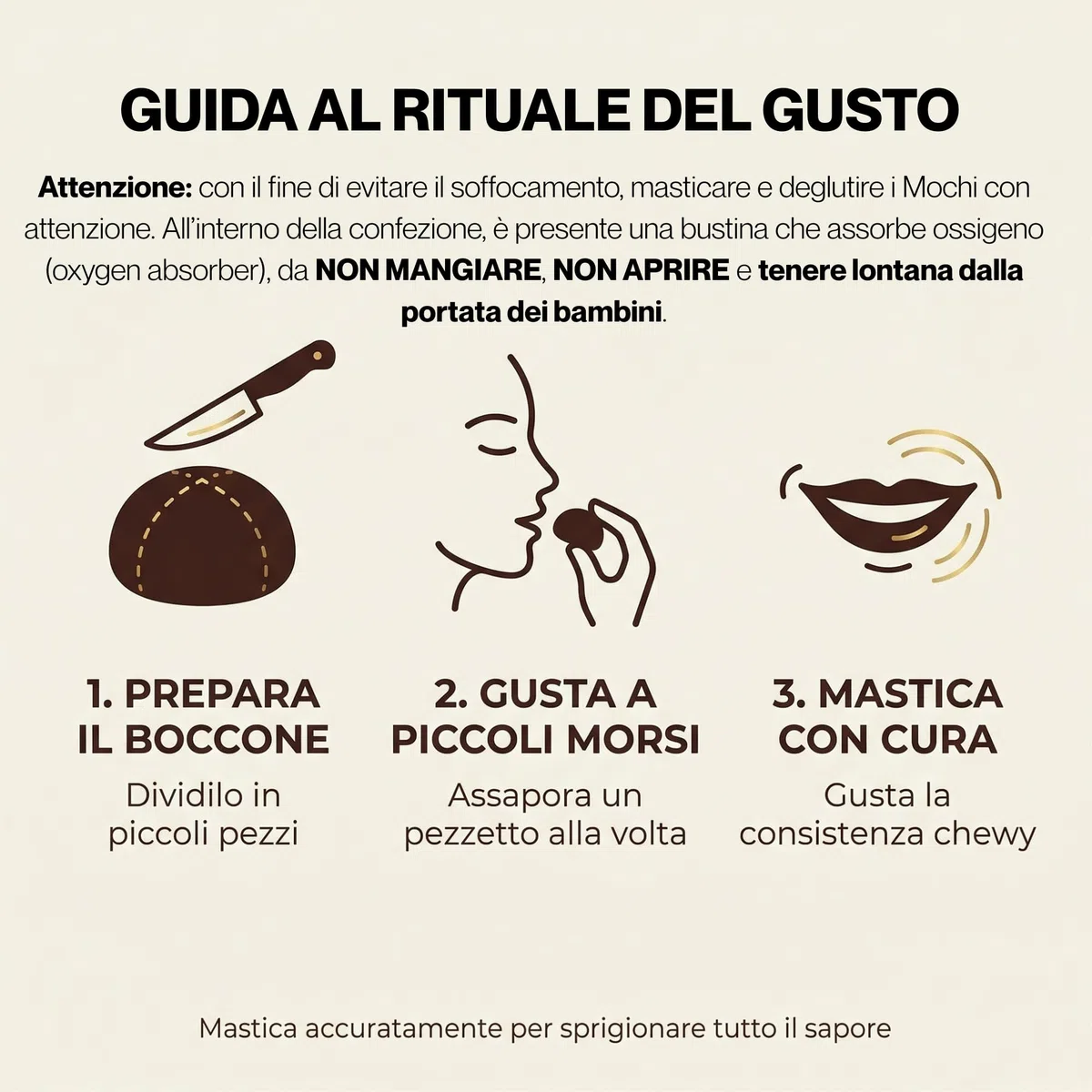 HU TASTE Mochi Dessert Selection: Mix 5 Gusti Pistacchio, Cocco, Menta, Brownie, Caramello Salato - Snack Dolci Giapponesi, Japanese Food Snack Box e Dolci Giapponesi Assortiti, 5 Confezioni