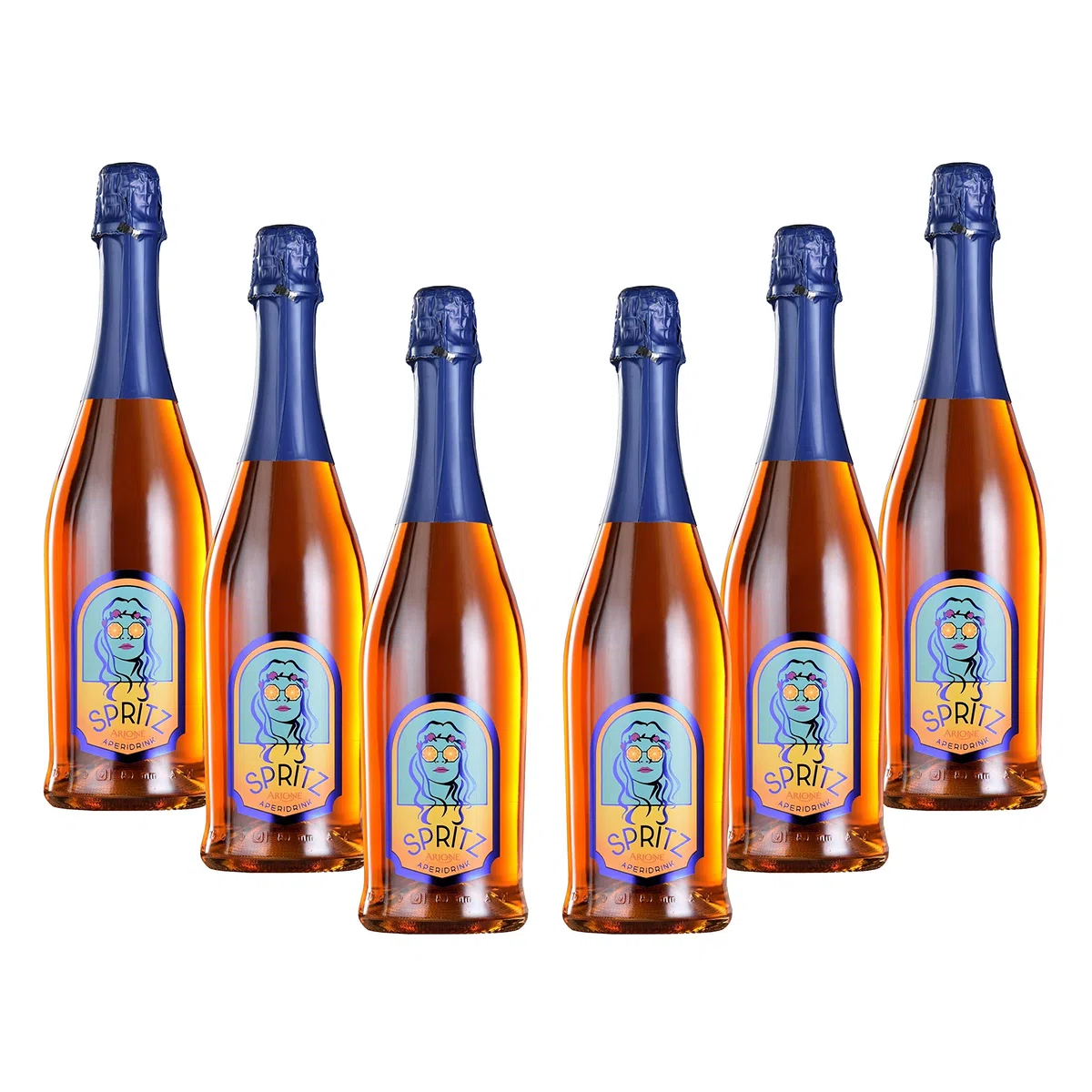 Arione | Aperitivo Spritz, Confezione da 6 Bottiglie da 0,75 l