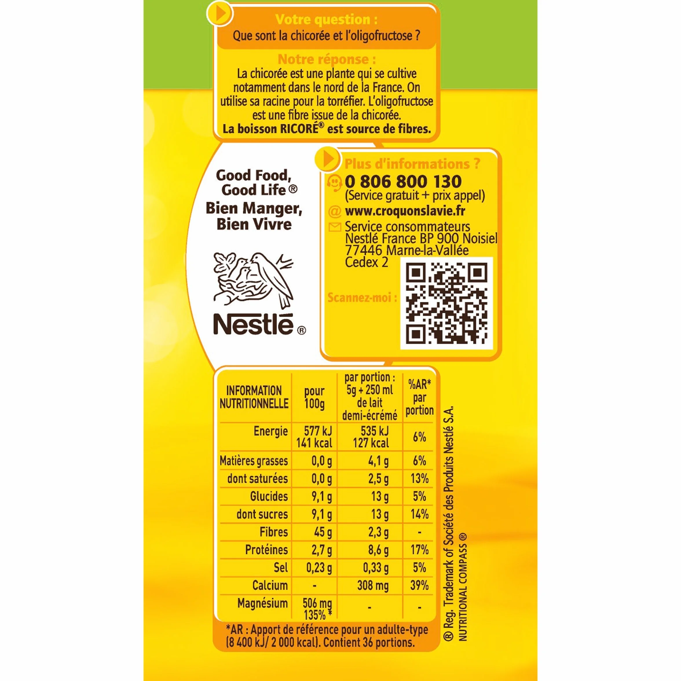 NESTLE - Ricarica originale Ricoré 540 g (3 x 180 g), 3 pezzi