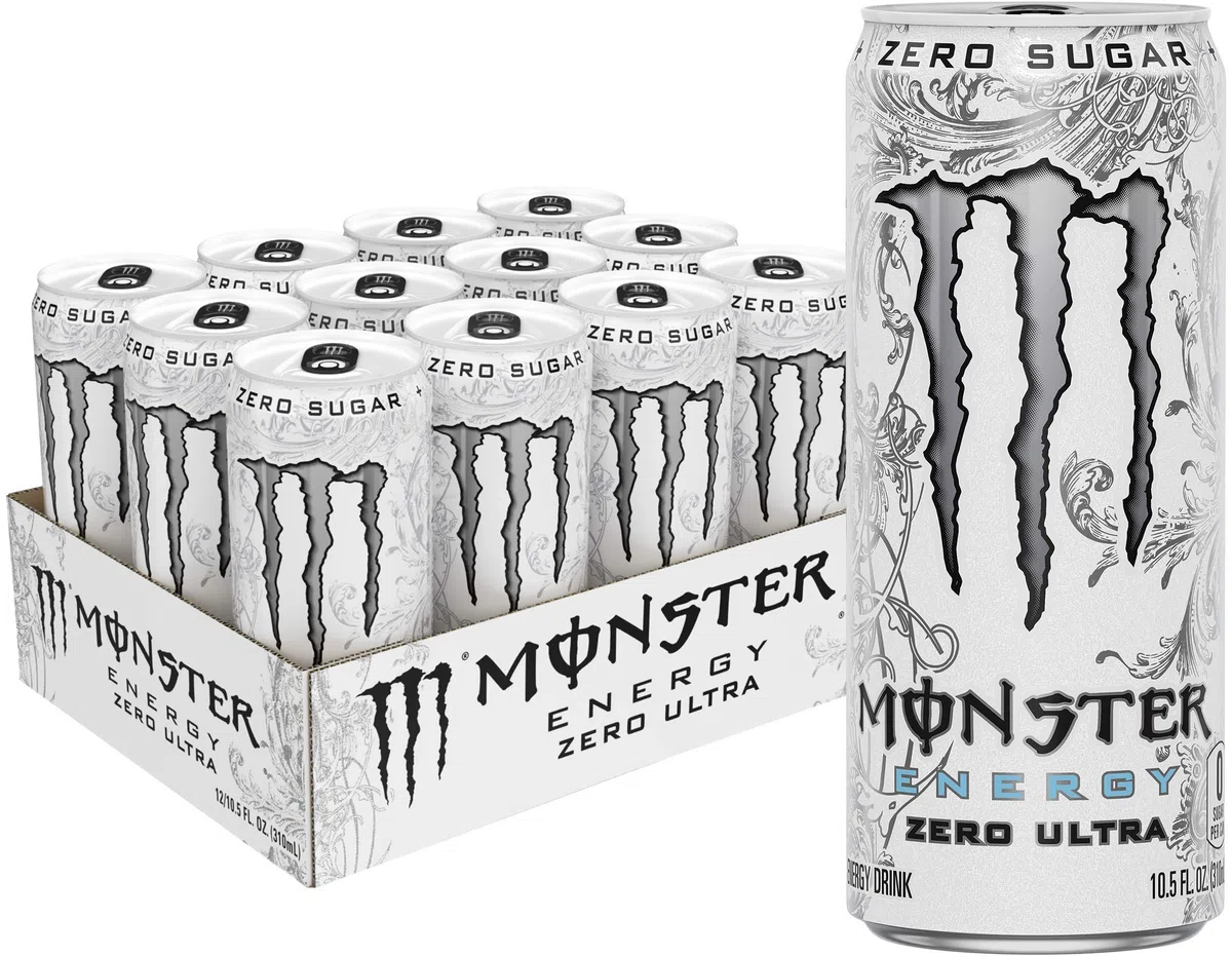 Monster Energy Zero Ultra, bevanda energetica senza zucchero, 453,6 g (confezione da 12)