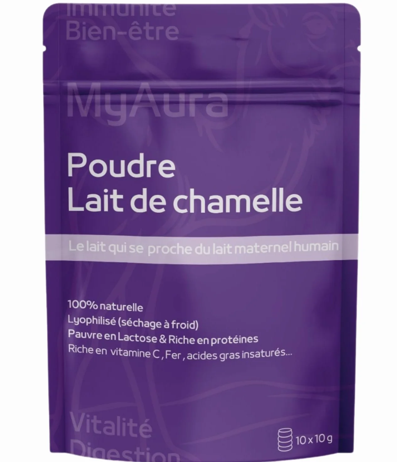 latte di cammello in polvere -Qualità premuim- Marchio francese,una composizione vicino al latte materno umano, povero di lattosio,Ricco di vitamina C, ferro, acidi grassi insaturi -100 gr