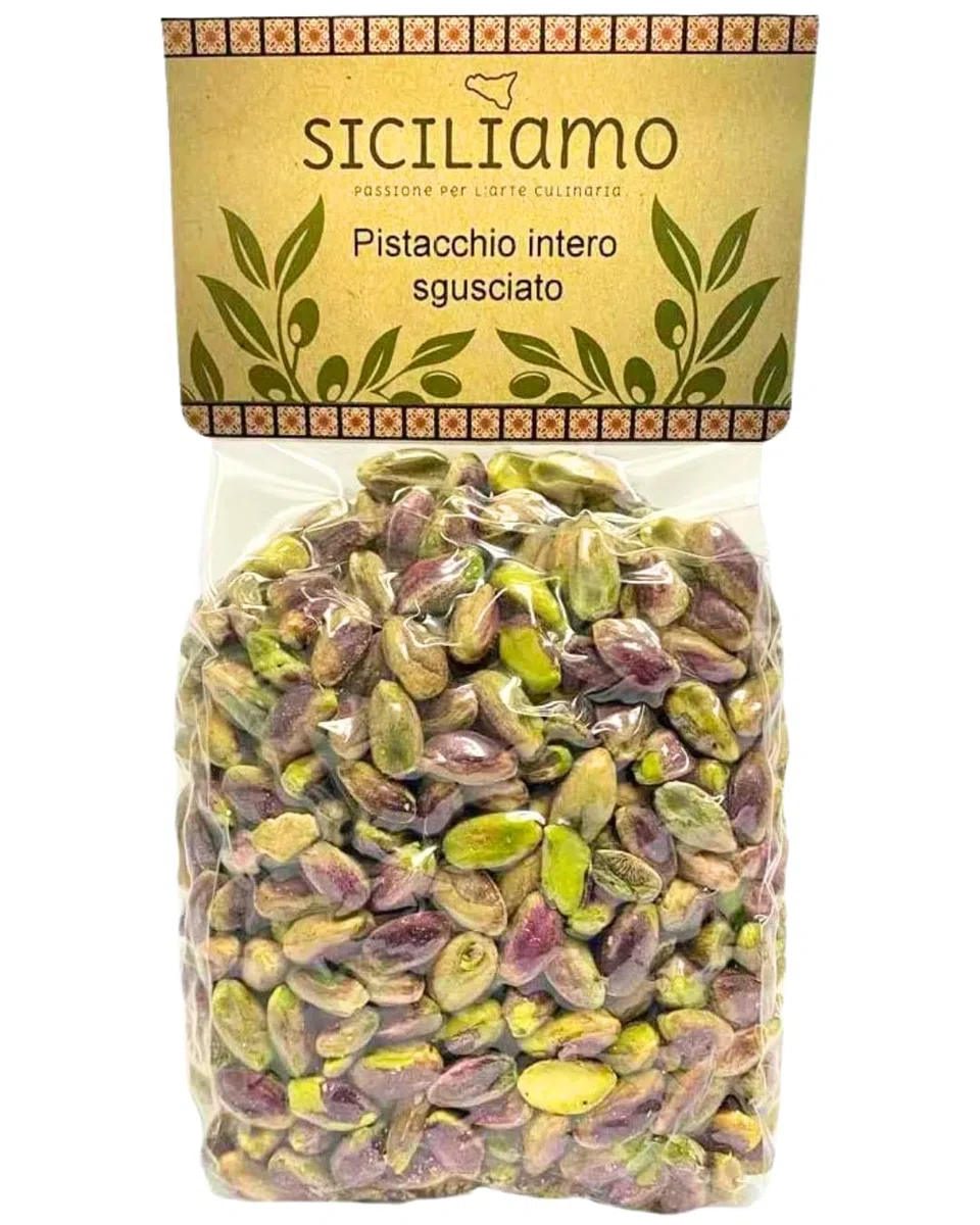 Antica Sicilia - Pistacchio Intero Sgusciato al Naturale 500 g – Frutta Secca Italiana Senza Sale – Snack, Ingredienti per Cucina, Pasticceria e Ricette Mediterranee