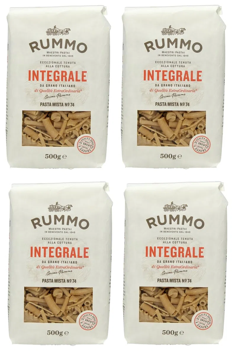 Rummo Pasta Integrale Confezione Prova 4x Pasta Mista + 4x Fusilli Pasta Italiana ( 8 x 500g )