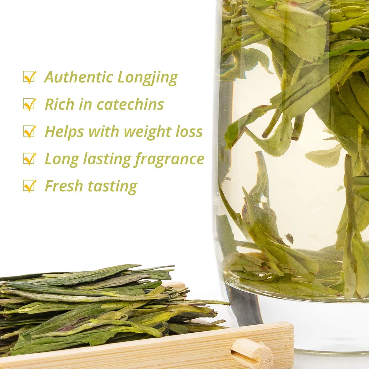 Oriarm Xihu Longjing Tè Verde in Foglie 250 grammo - Dragon Well Long Jing Tè Cinese - Yuqian 2nd Grade Borsa con chiusura lampo e richiudibile da