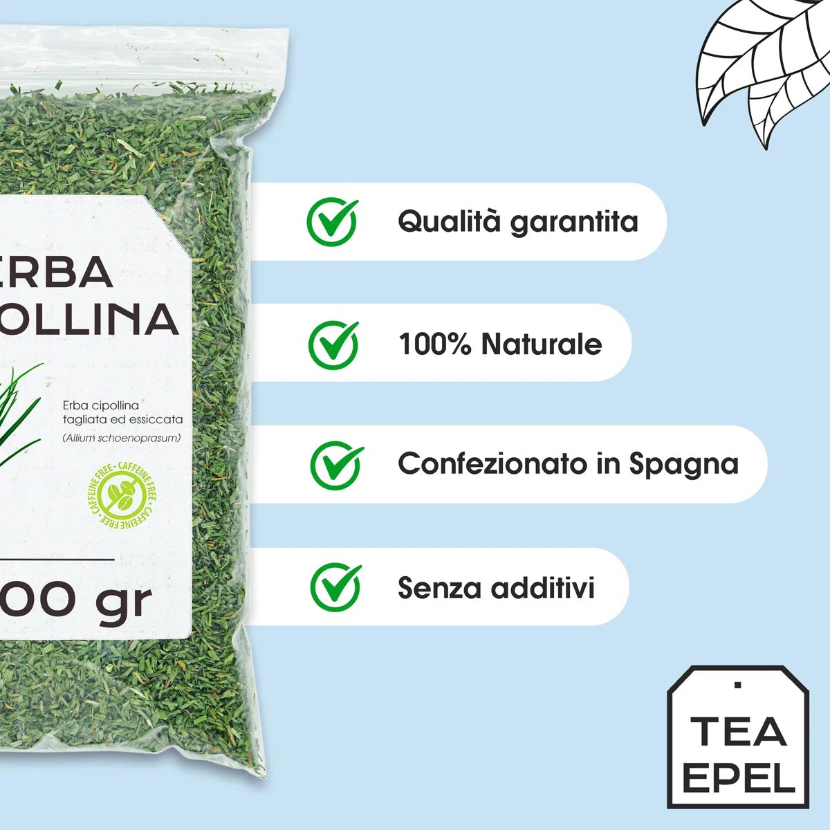 Erba Cipollina 600 gr - Cipollina Essiccata - Cipolline Sfuso - Erbe Naturali (600 gr)