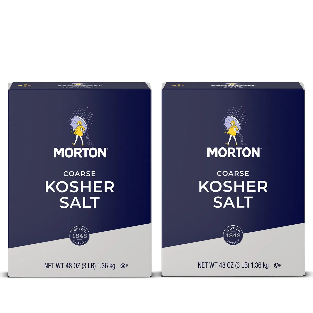 Morton Sale kosher, grosso, ideale per cucinare e cuocere al forno, (1,4 kg), confezione da 2