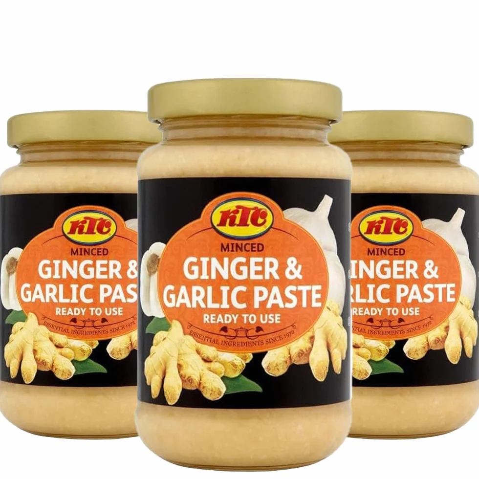 KTC Pasta di aglio e zenzero, 210 g, confezione da 3