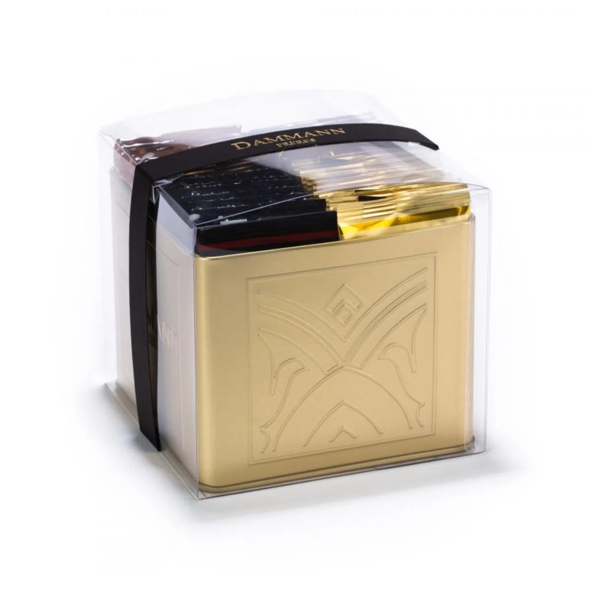 Dammann Frères | Cofanetto Metallo Assortimento Tè in 4 Gusti | 32 Bustine Tè Neri e Verdi con Aromi (64 Gr) | Confezione Regalo Tè