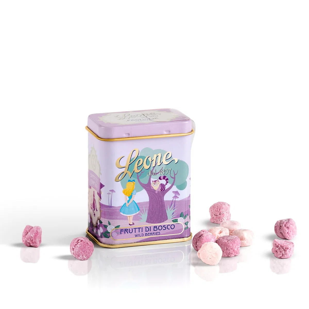 Leone dal 1857 - Lattine Pastiglie Leone Collezione C'era Una Volta - Caramelle Miste Dissetanti e Caramelle ai Frutti di Bosco - 6 Lattine da 30g (6 x 30g)