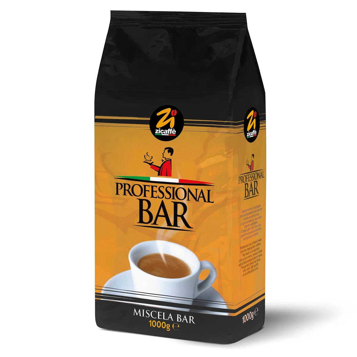 Zicaffè - Caffè In Grani Professional Bar - Da 1 Kg | Caffe In Grani | Caffe In Grani Miscela Che Esprime Le Caratteristiche Del Vero Espresso All'italiana | Made In Italy