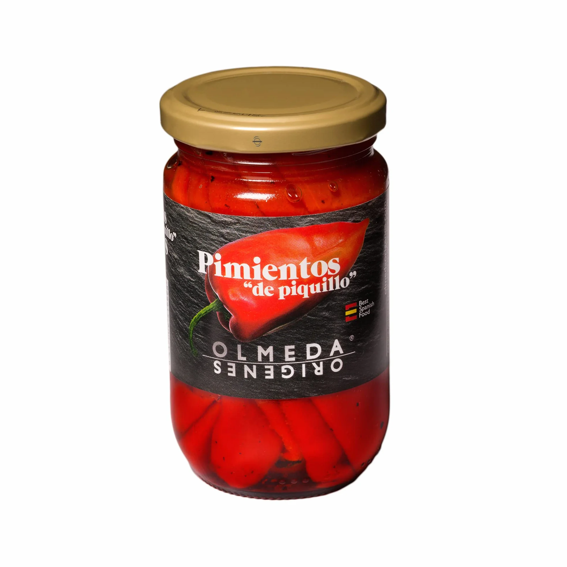 OLMEDA ORÍGENES - Peperoni Piquillo (Navarra) - Barattolo di vetro 14/16 unità (290 gr)