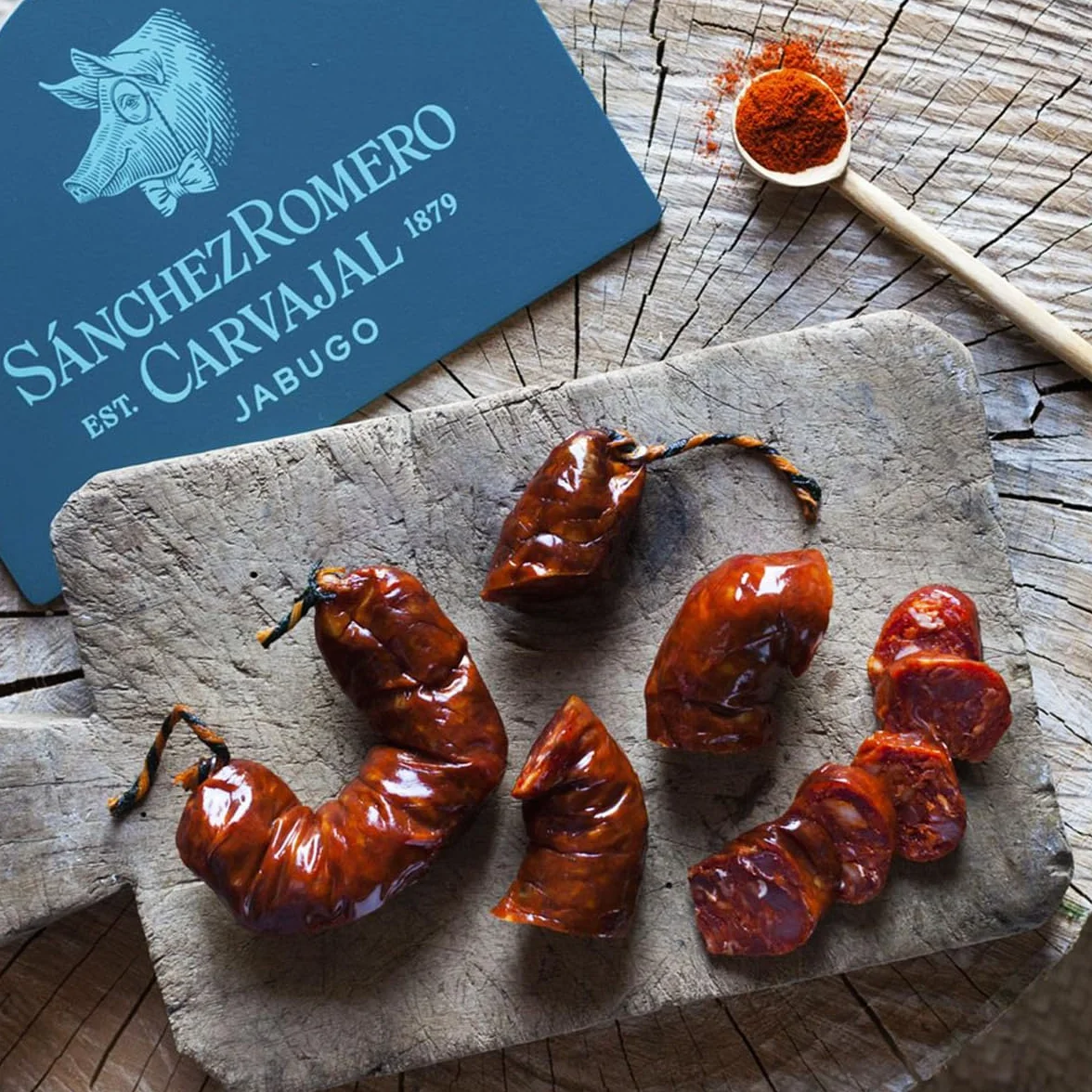 Jabuguitos Sanchez Romero Carvajal - Puro Chorizo ​​di Maiale Iberico Bellota. 4 confezioni.