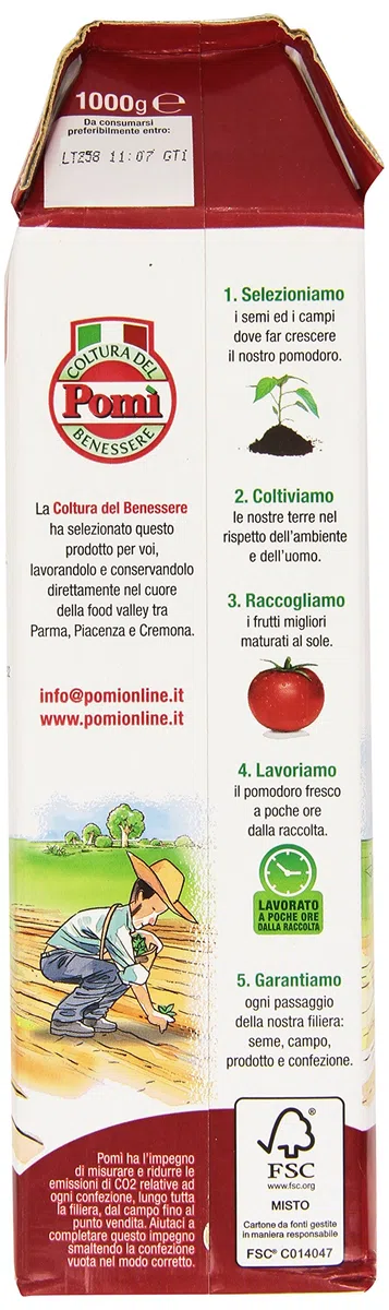 Pomi - Passata di Pomodoro - 6 cartoni da 1000 g [6000 g]