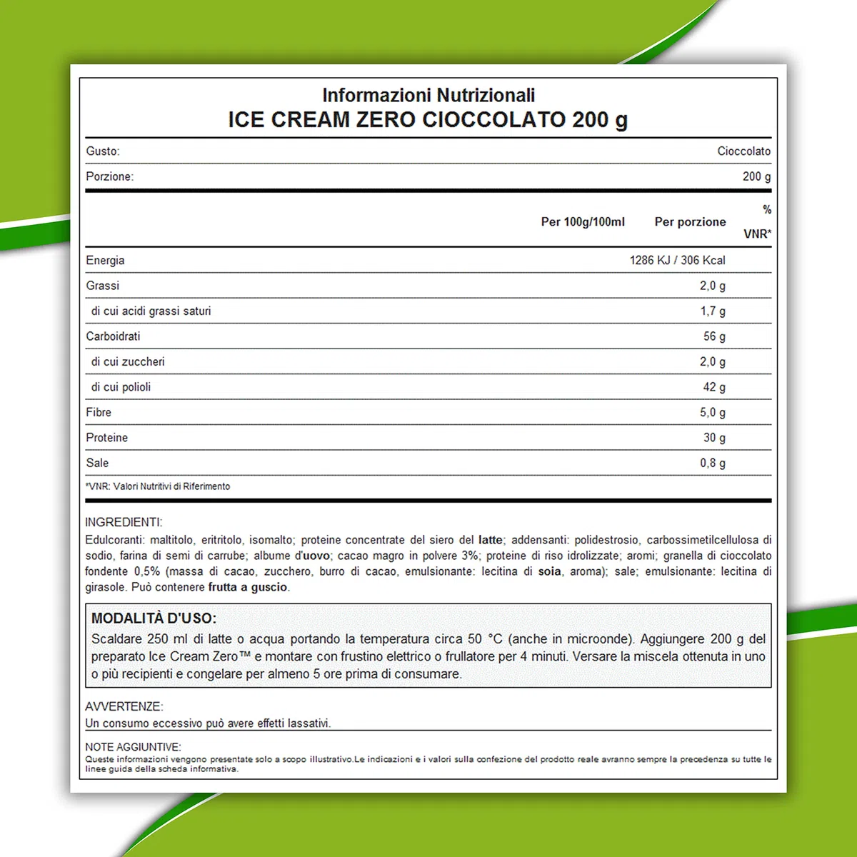 WHY NATURE LOW SUGAR ICE CREAM ZERO - Preparato Per Gelato Proteico - Senza Glutine - Gusto Cioccolato - 200 gr