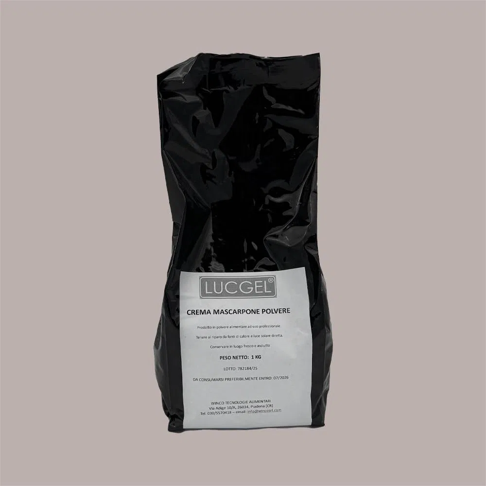 Lucgel 1 Kg Crema Mascarpone in Polvere Ideale per Gelaterie e Pasticcerie