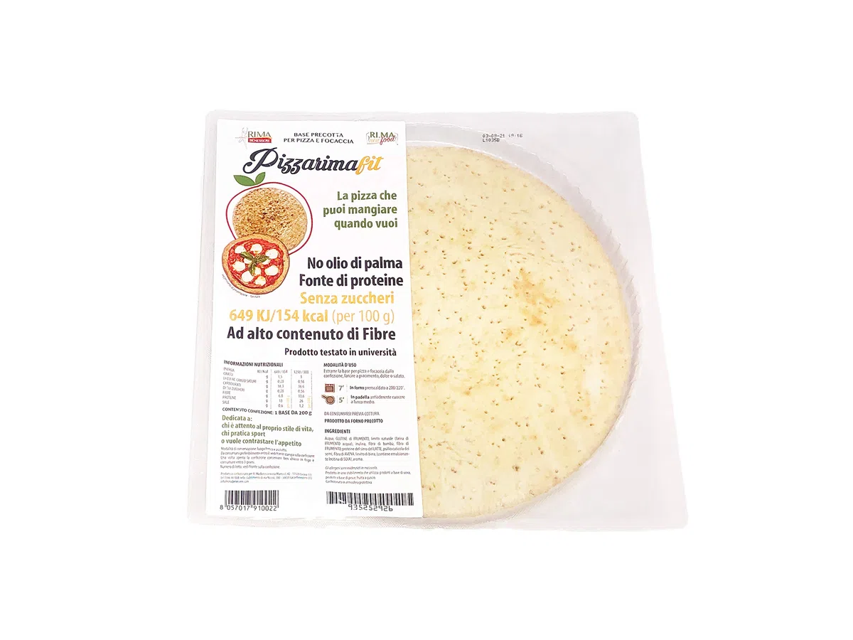 Pizza Dietetica Rima Benessere x3, confezione da 3 pz. base per pizza o focaccia dietetica precotta.