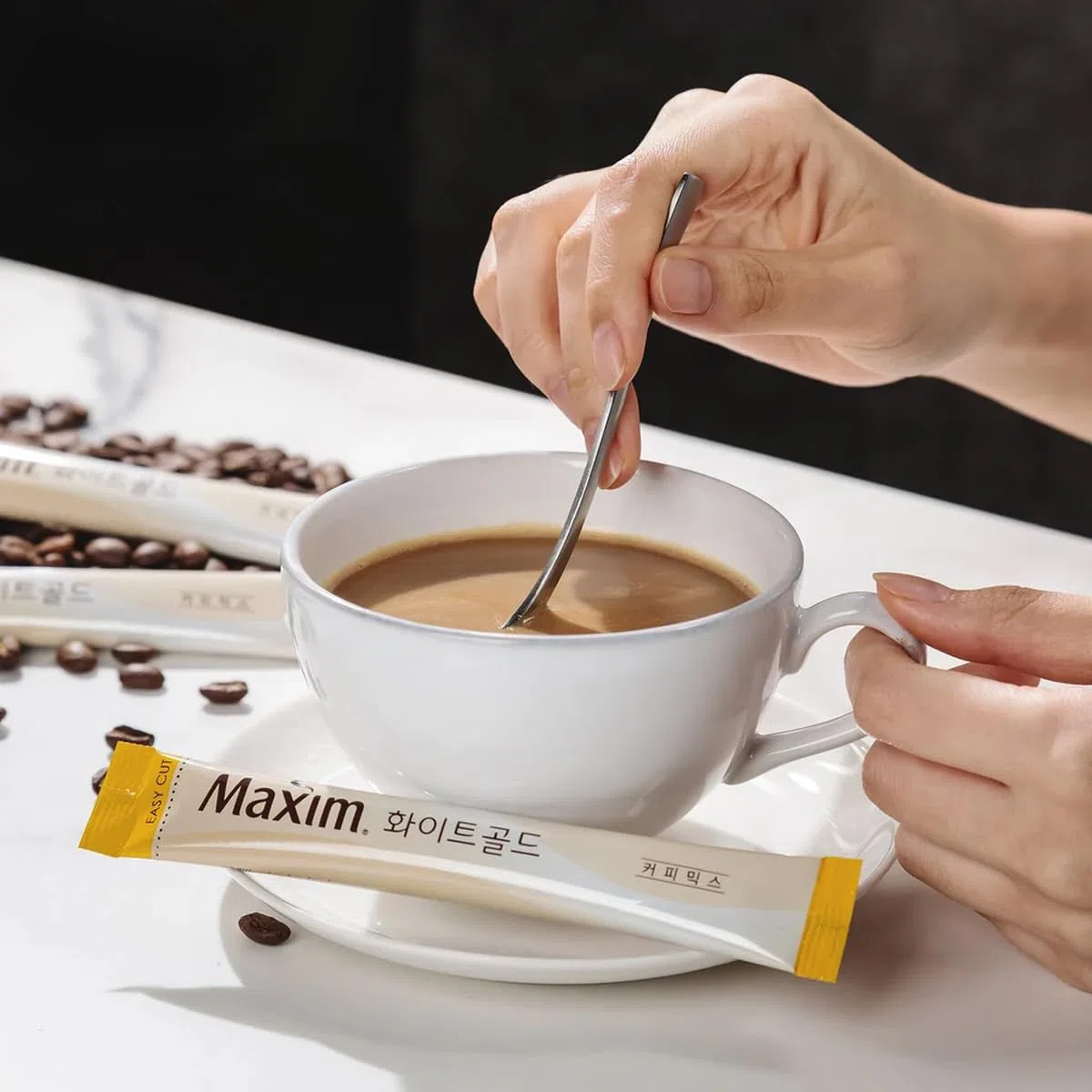 Dongsuh Maxim - Mix di caffè in oro bianco, 12 g x 20 bastoncini