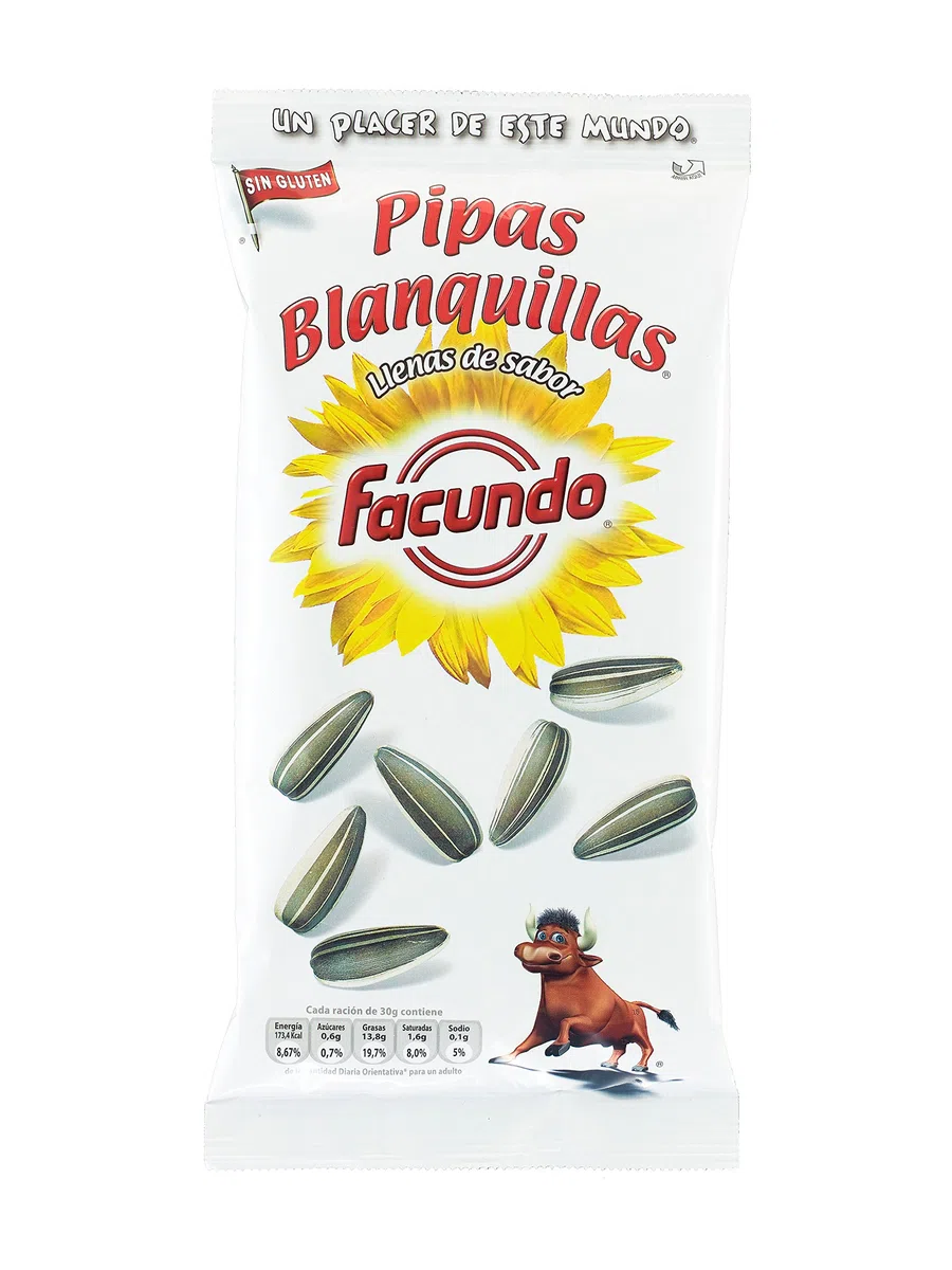 Facundo – Pipa di girasole, 150 g, confezione da 4