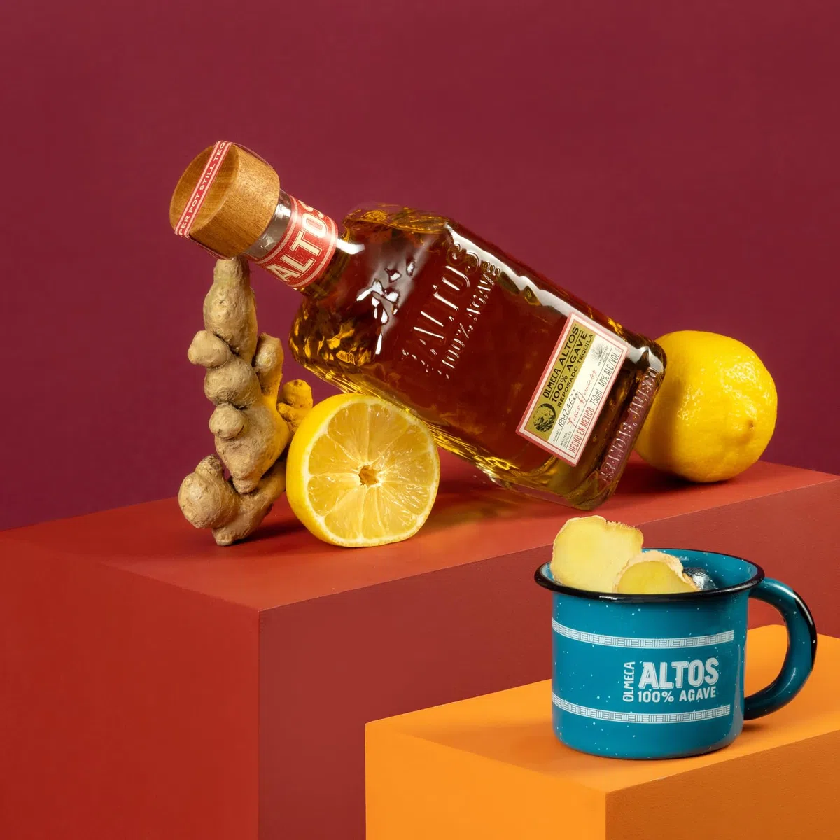 Altos Reposado Tequila 100% Agave Blu, 8 Mesi in Botti ex-Bourbon, vol 38%, 70 CL