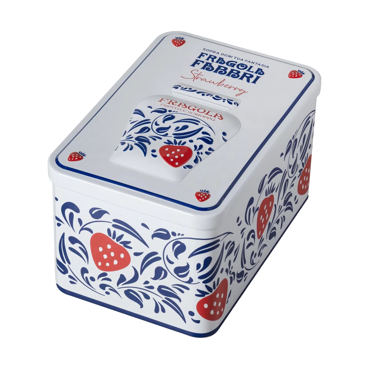 Latta Regalo Fragola Fabbri 600g con cucchiaino e ricettario