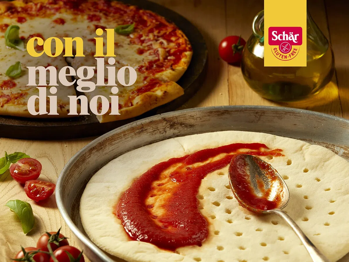 Schär, Pizza Base con Pasta Madre, Fondo Pizza da Farcire Senza Glutine, Vegano, 8 Confezioni, 300g