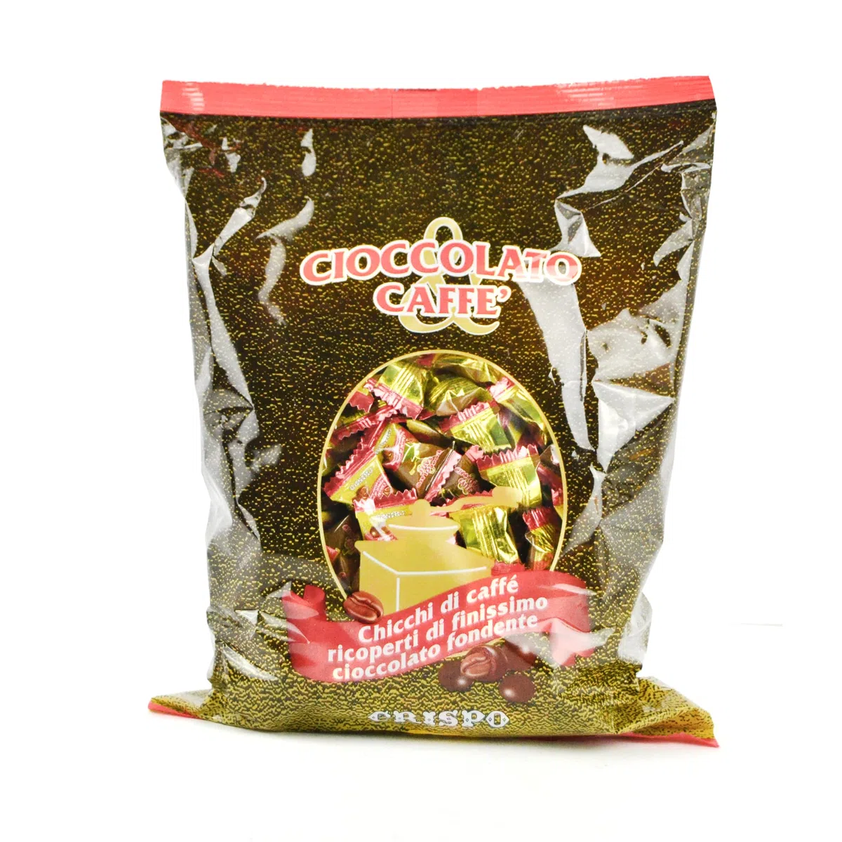 GR 1000 CIOCCOLATINI PER CAFFE' CHICCO RICOPERTO AL CIOCCOLATO IMBUSTATO MOKA