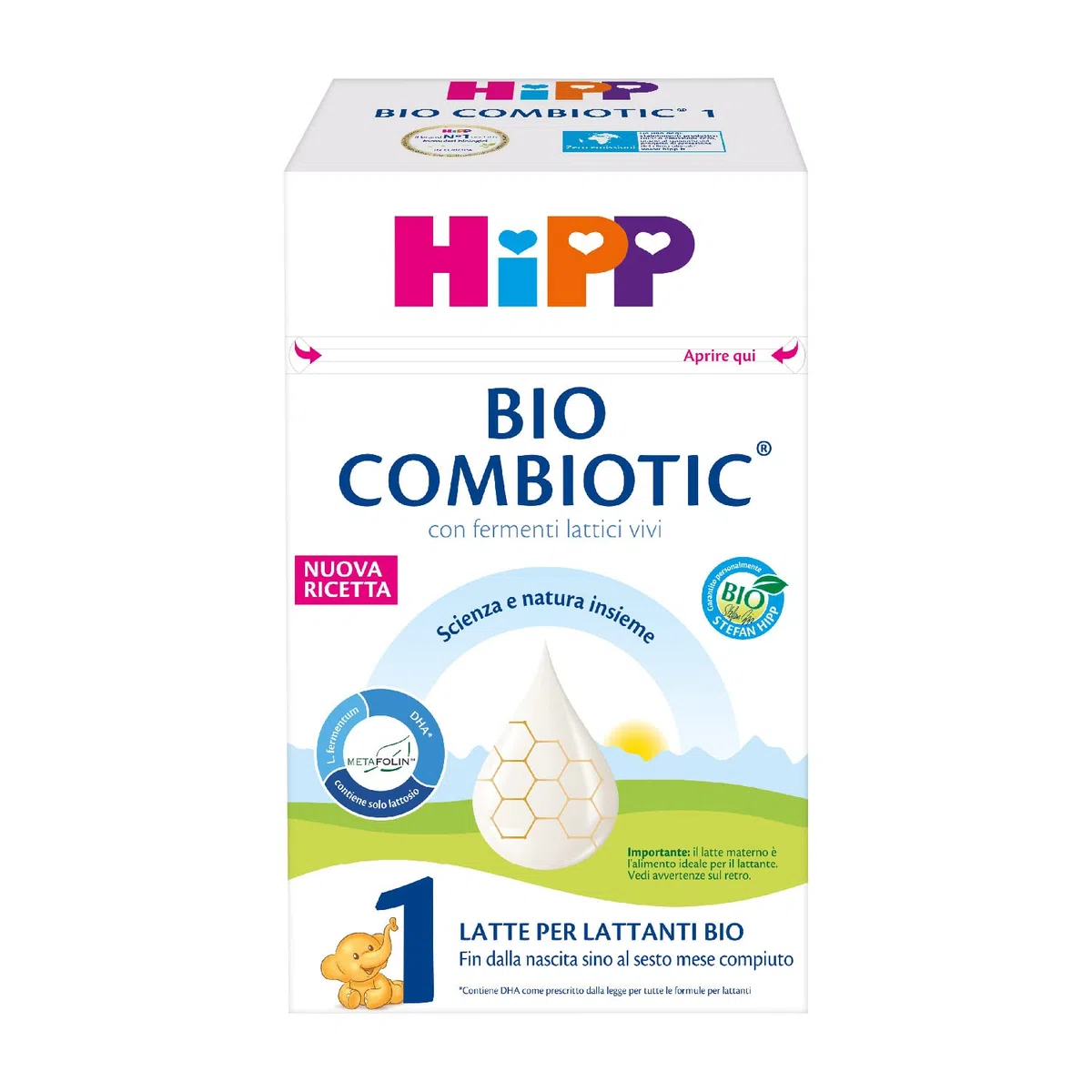 HiPP Combiotic 1 Latte In Polvere Per Lattanti Biologico Sin Dalla Nascita, 600g
