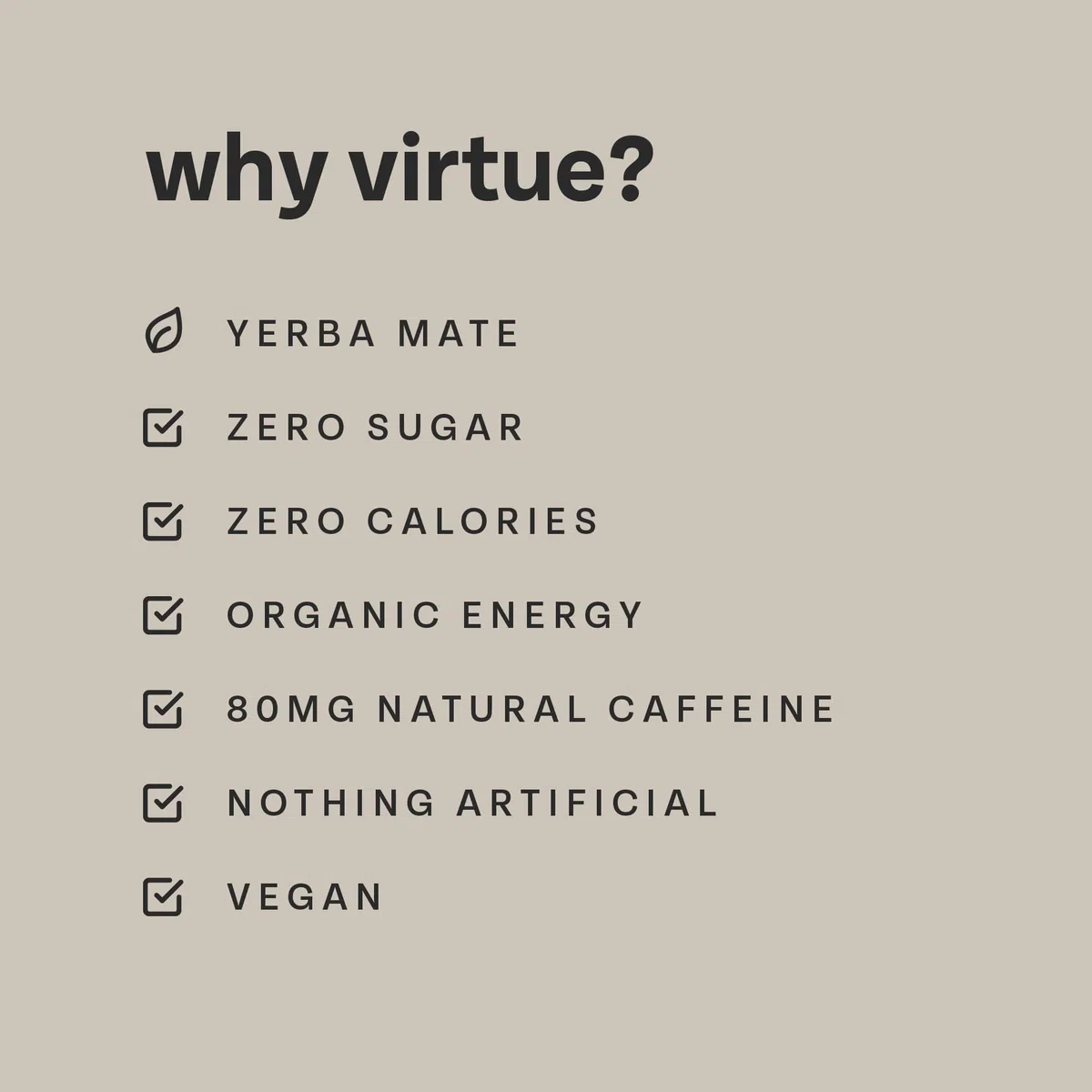 Virtue Yerba Mate - Energy Drink Naturale - Senza Zucchero, Zero Calorie, Vegano, Keto, Senza Glutine. Pacco da 12x250ml (Pesca & Lampone)